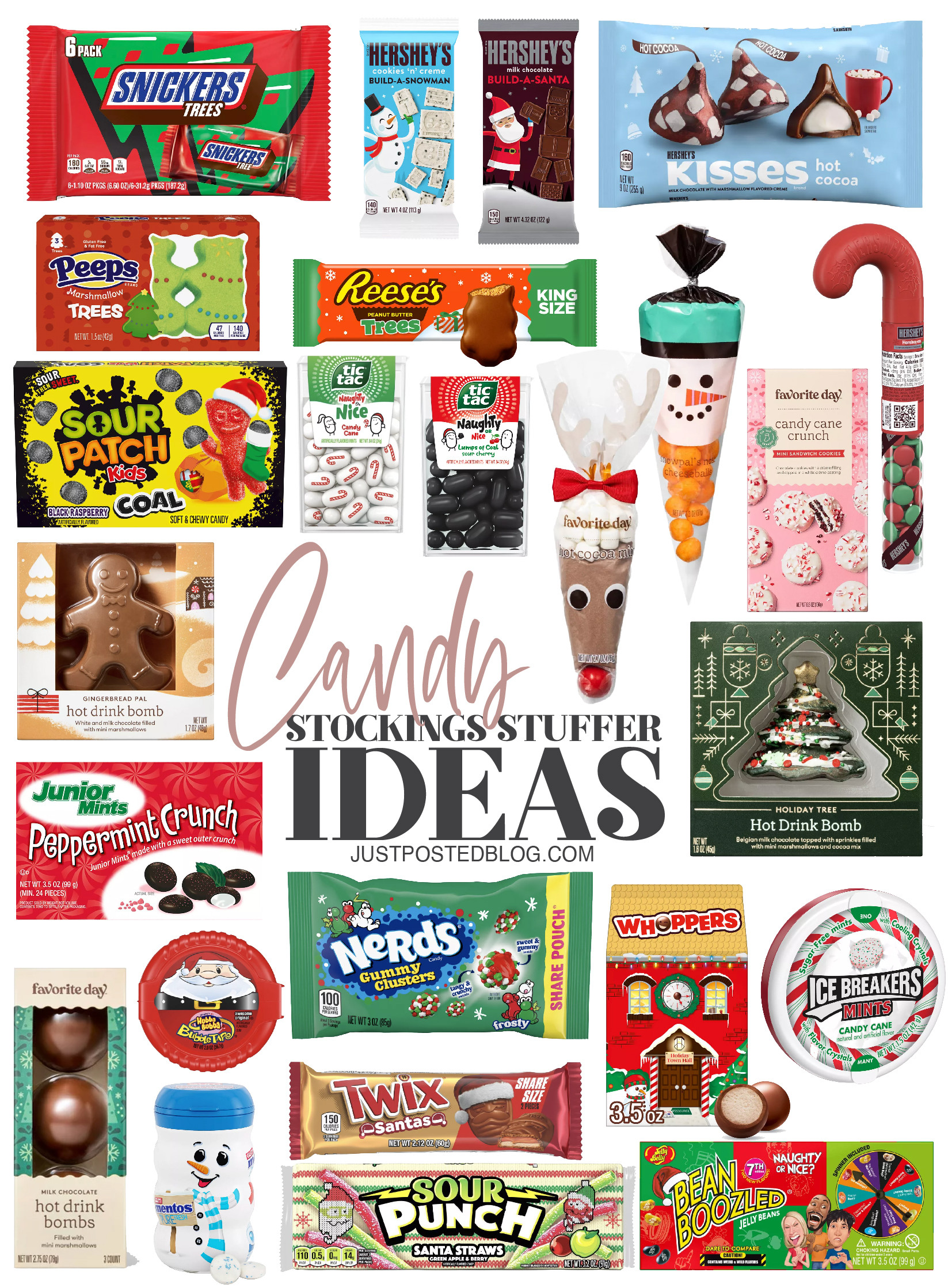 Lots of candy ideas for stocking stuffers! This is a great gift guide to fill up those stockings! 

Stocking stuffers | gift guide | kids stocking stuffers | teen stocking stuffers | tween stocking stufferss
 

#LTKHoliday #LTKKids #LTKGiftGuide