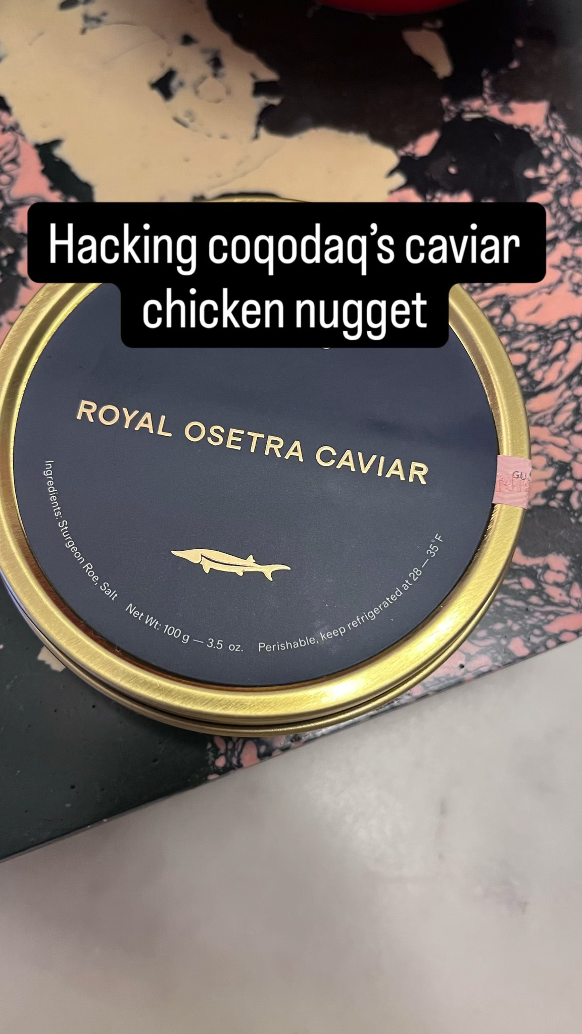 Trying out the caviar chicken nugget without leaving home. I thought it was delicious! Great idea for your next party. Last minute valentine’s day idea?!?! 

#LTKNYFW #LTKValentine #LTKfoodie