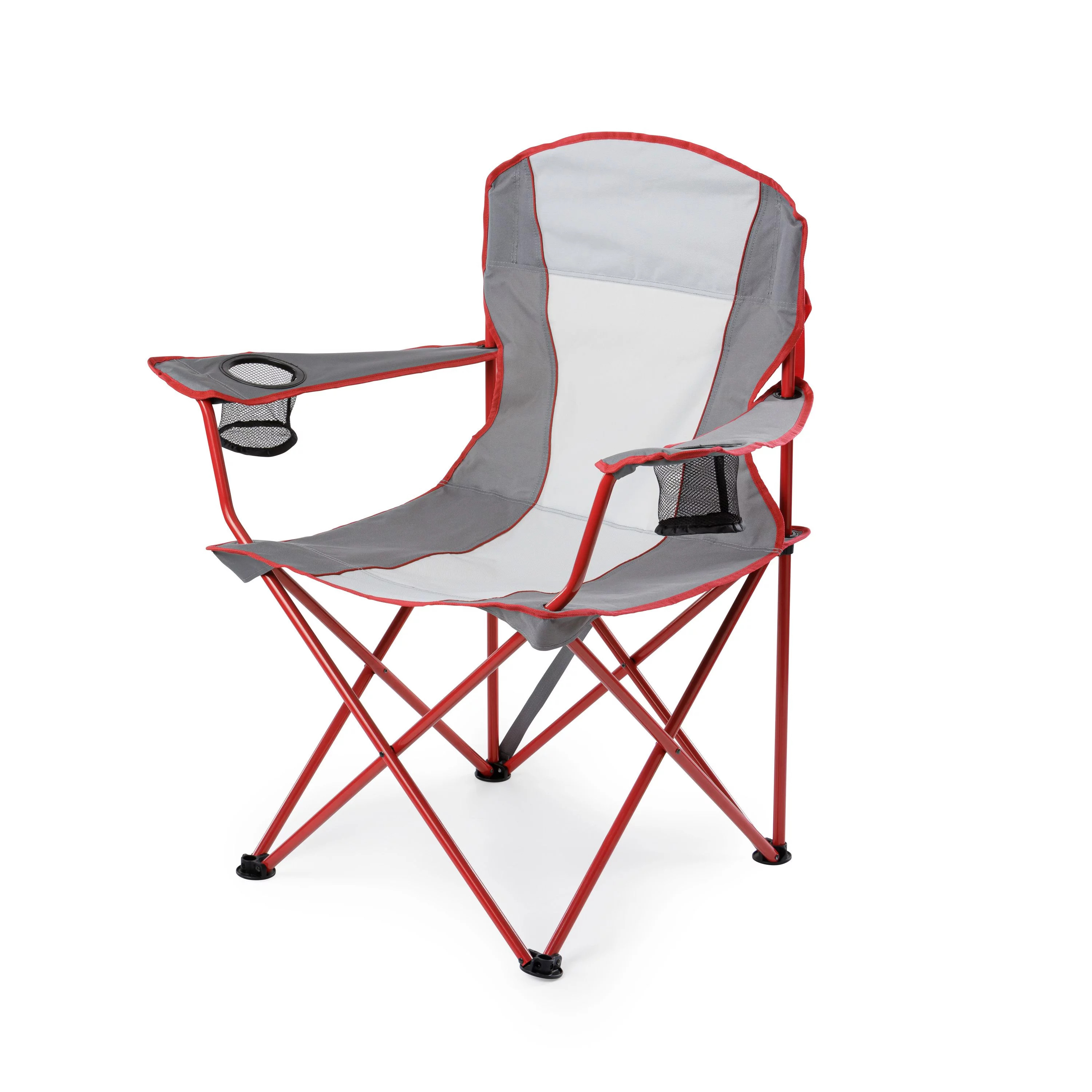 Ozark Trail Oversized Quad Folding Outdoor Camp Chair - Brilliant Red | Walmart (US)