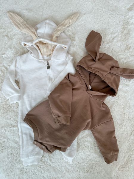 Easter bunny baby outfits 🐰 

•Amazon finds, neutral baby clothes,  baby ootd, kids clothes, holiday

#LTKbaby #LTKSeasonal