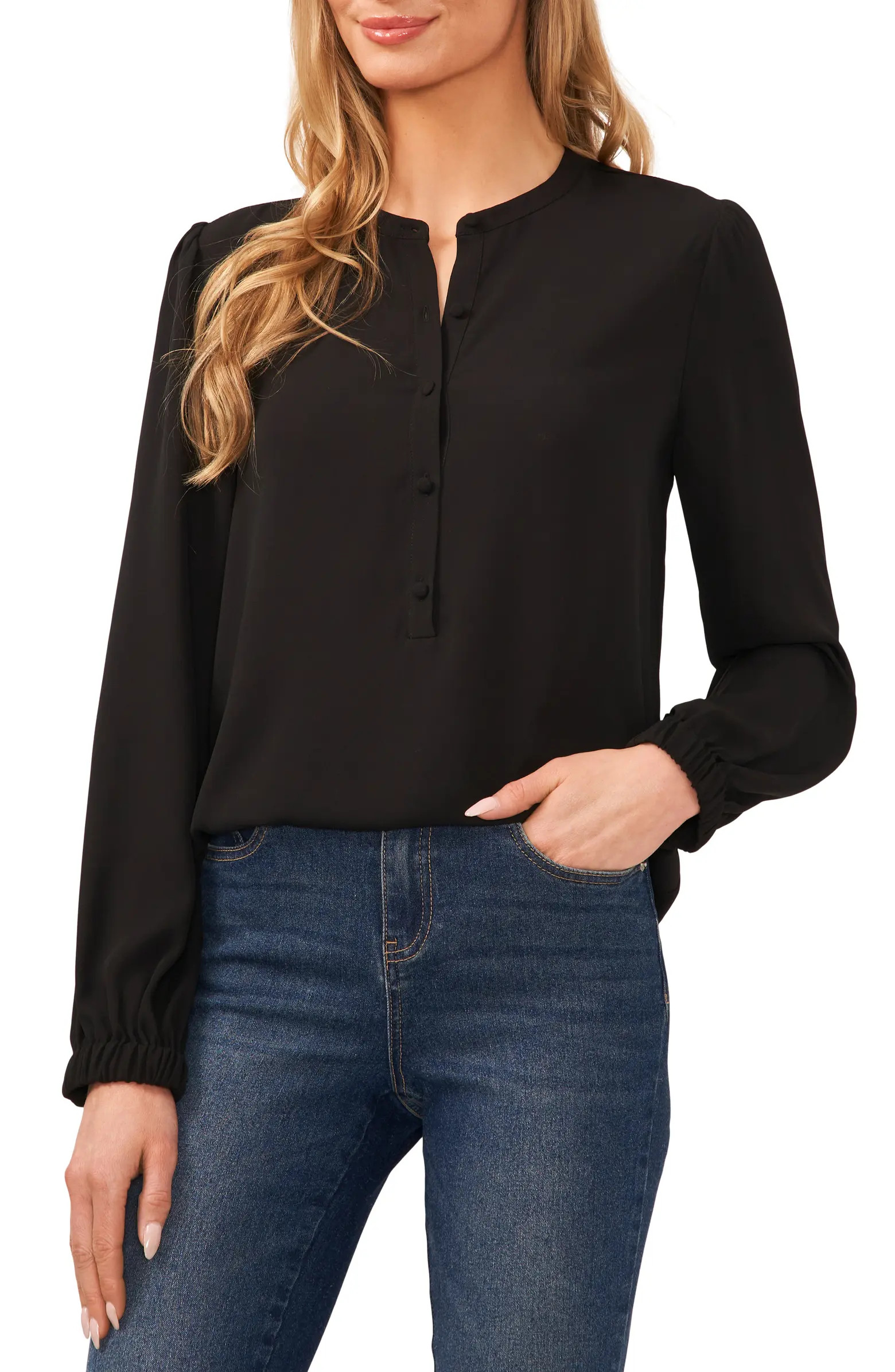 Button Front Blouse | Nordstrom