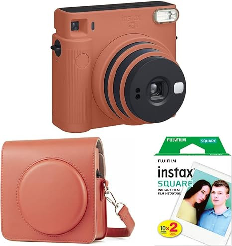 Fujifilm Instax Square SQ1 Instant Camera Starter Bundle with Film and Case (Terracotta Orange) (... | Amazon (US)