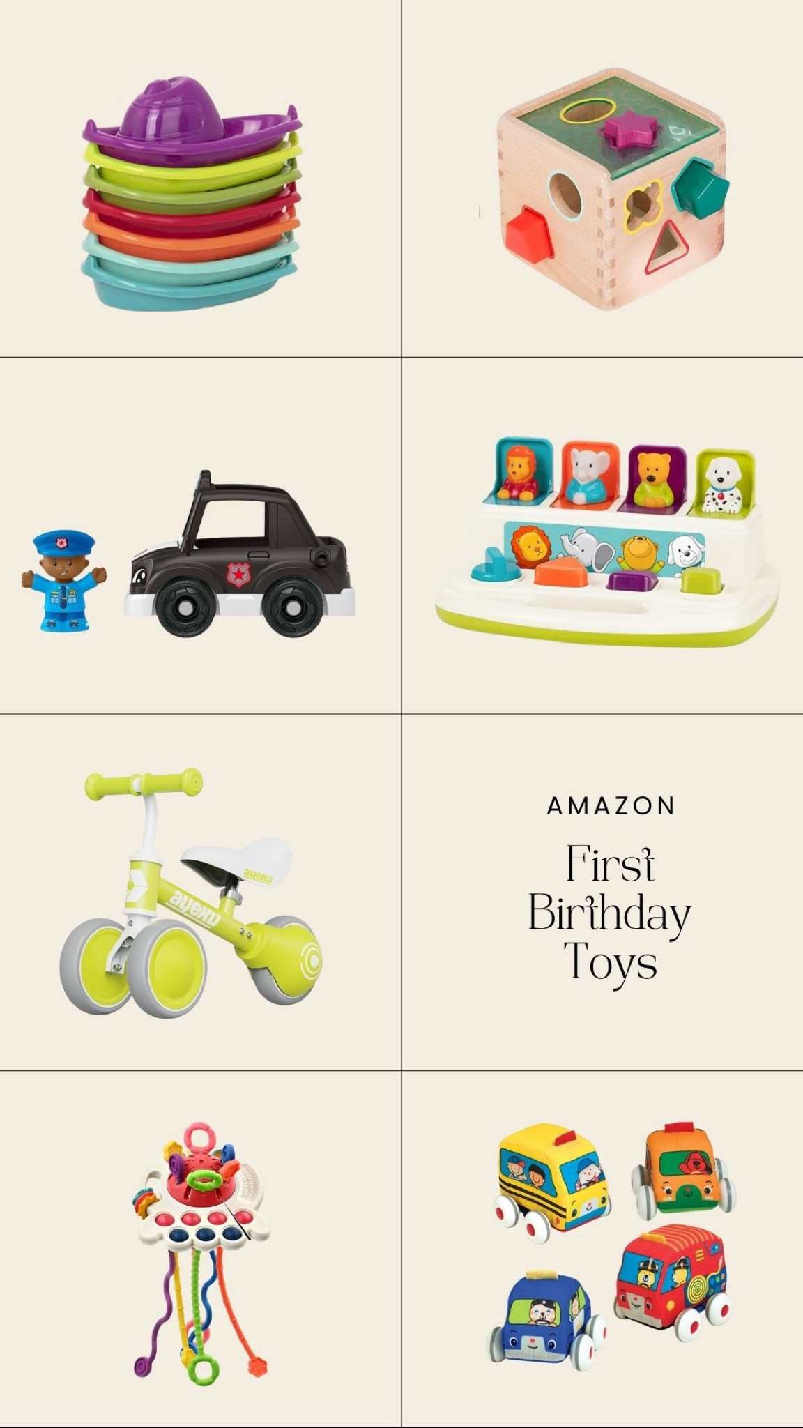 Toys for a first birthday!

#LTKbaby #LTKgiftguide #LTKkids