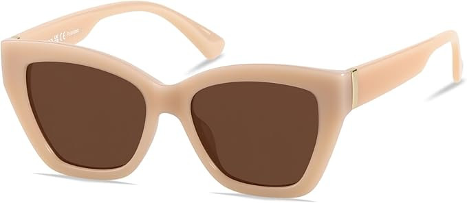 ANDWOOD Trendy Cute Cat Eye Polarized Sunglasses for Women Fashion Cateye Sunnies Lentes de sol p... | Amazon (US)