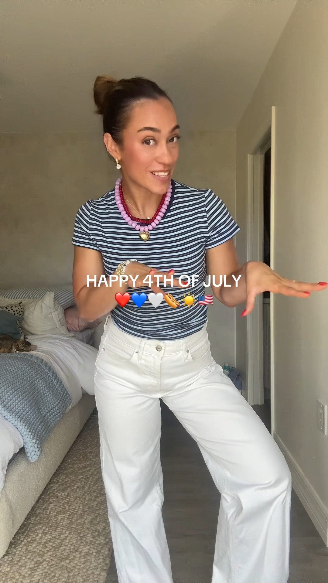 Fourth of July ootd!!! Loving this striped tshirt from Aritzia that’s currently on sale for the @Aritzia summer sale 💙

I snagged these jeans from old navy last summer but they’re still a fav! I sized up for an oversized fit. Both pieces are under $35 right now! 

Sumer outfits, July 4th outfits, 4th of July outfit, aritzia sale haul, casual Summer style

#LTKootd #LTKgrwm #LTKSeasonal