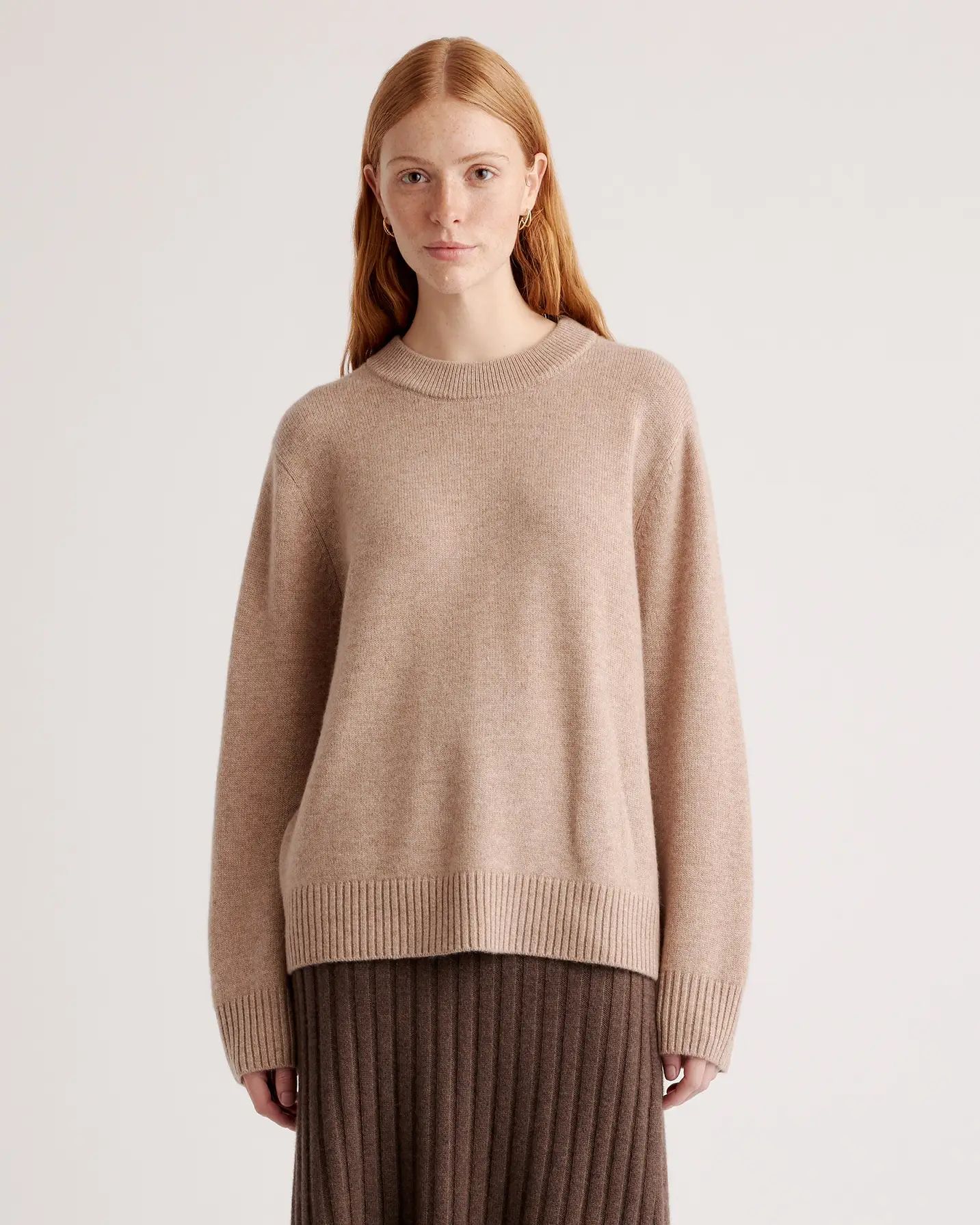 Mongolian Cashmere Oversized Crewneck Sweater | Quince