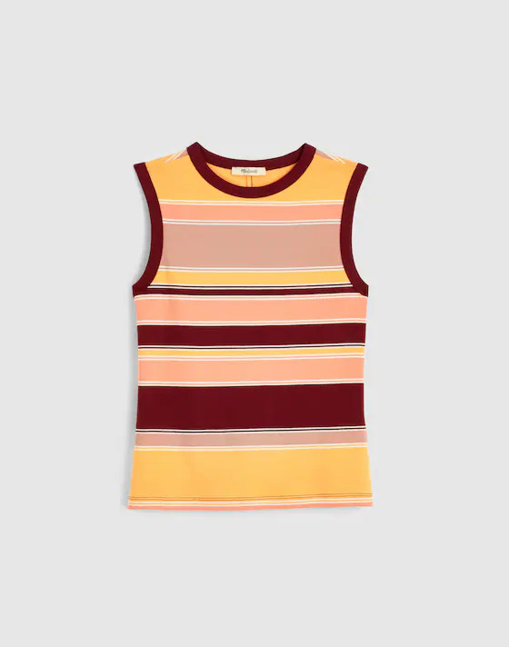 The '90s Shell Tank in Compact Cotton | Madewell