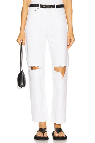 AGOLDE 90's Mid Rise Loose Jeans in Cloudburst from Revolve.com | Revolve Clothing (Global)