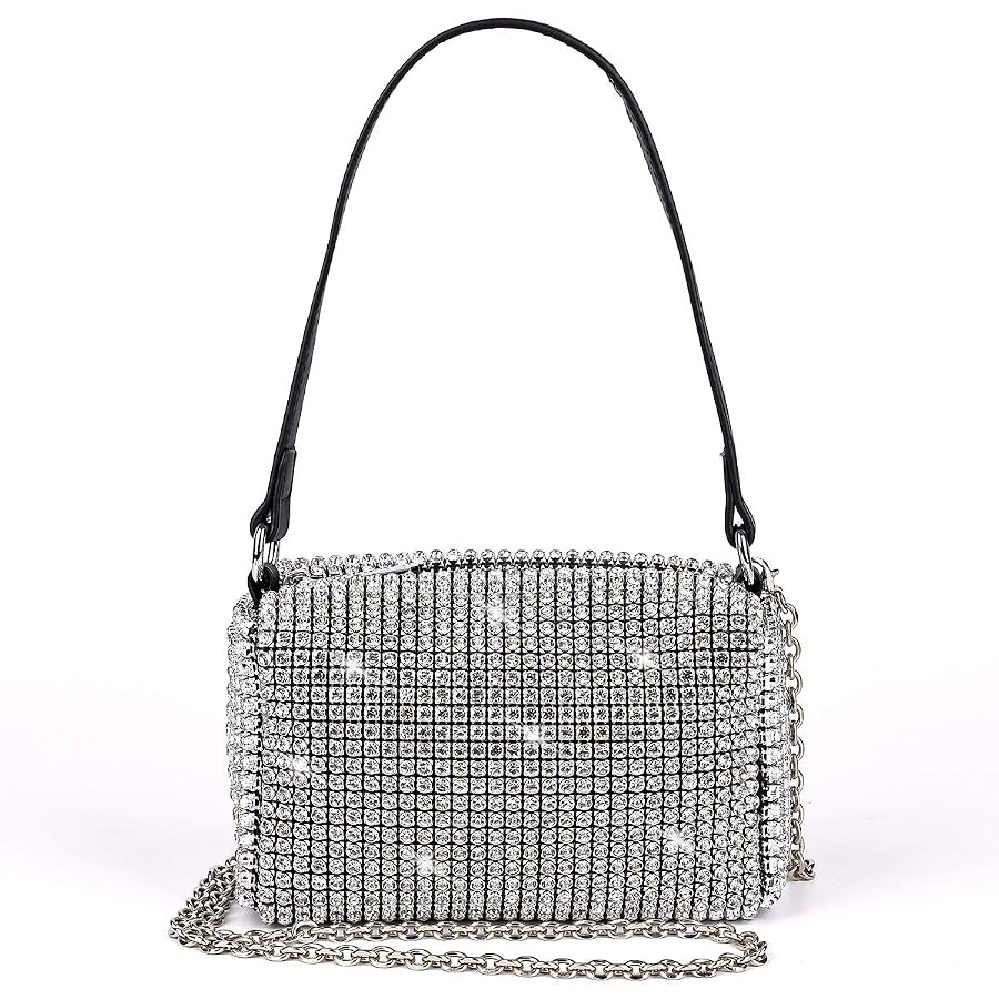 Bling Bling Crystals Evening Clutch Bag for Women Girls Sparkling Crossbody Bag Wedding Prom Part... | Amazon (US)