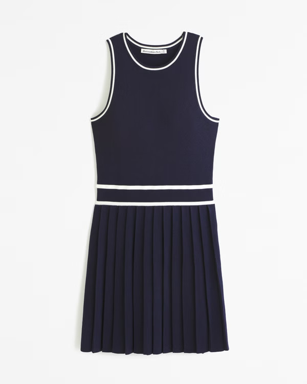 Women's Pleated Mini Sweater Dress | Women's Dresses & Jumpsuits | Abercrombie.com | Abercrombie & Fitch (US)
