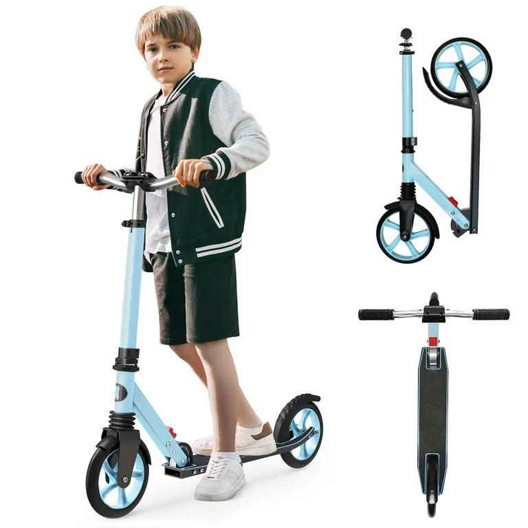 UPGO Kick Scooter for Ages 6+,Kid, Teens & Adults. Max Load 240 LBS. Foldable, 8 IN Big Wheels, 4... | Walmart (US)