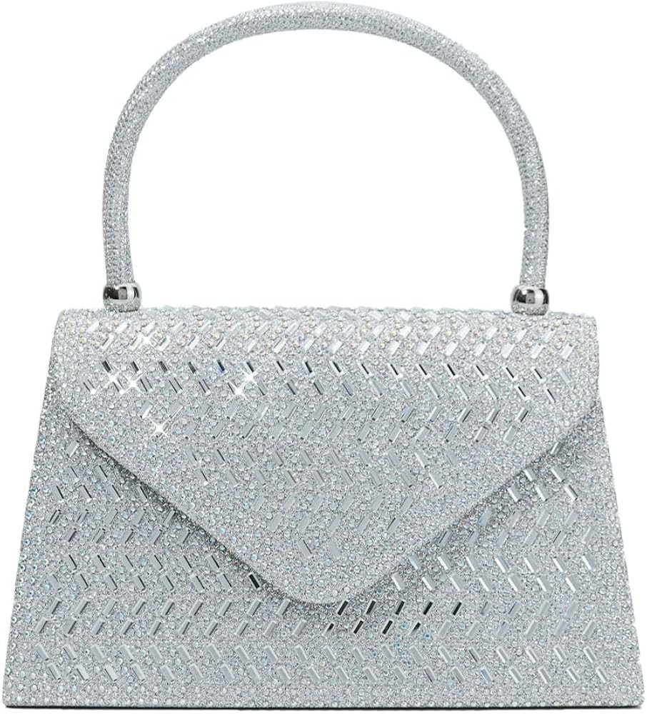 Evening Bags for Women Formal, Rhinestone Clutch, Wedding Party Glitter Purse, Cocktail Party Pro... | Amazon (US)