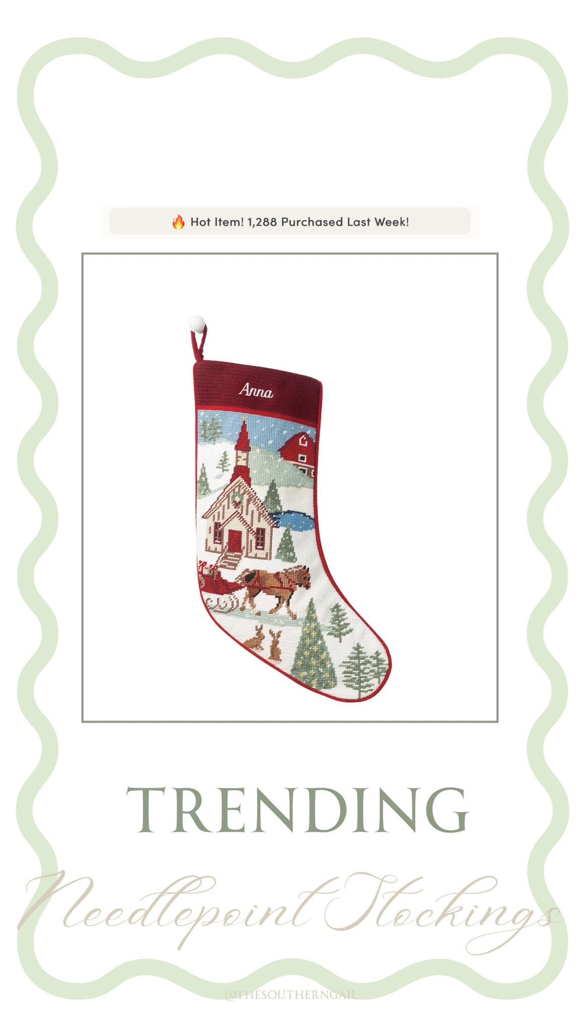 Been seeing these stockings everywhere!

#LTKHoliday #LTKHome #LTKSeasonal