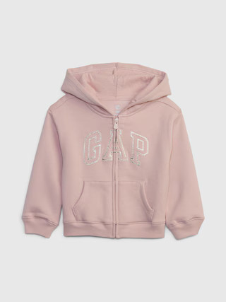 babyGap Vintage Soft Metallic Gap Logo Hoodie | Gap (US)