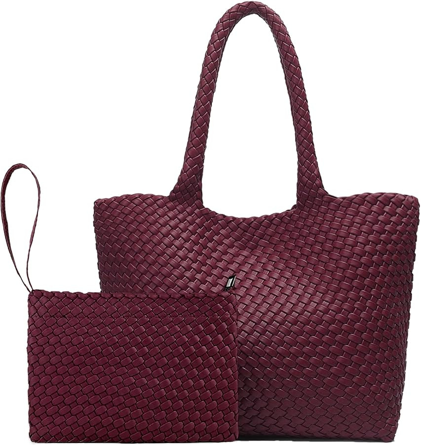 JINMANXUE Fashion Woven Bag Shopper Bag Travel Handbags and Purses Women Tote Bag Large Capacity ... | Amazon (US)