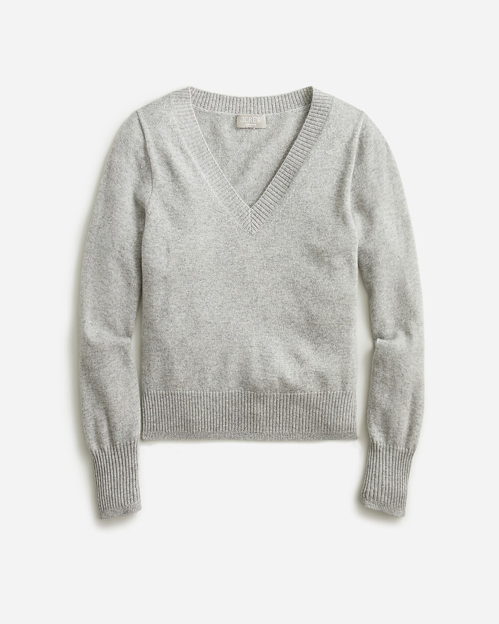 Cashmere shrunken V-neck sweater | J. Crew US