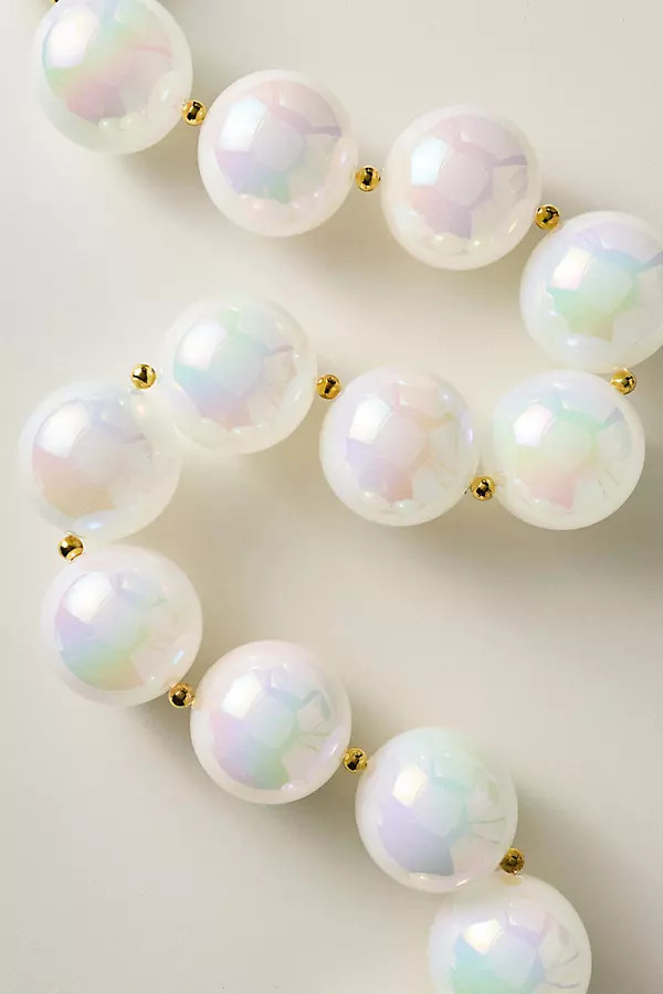 Light-Up Oversized Pearl Garland | Anthropologie (US)