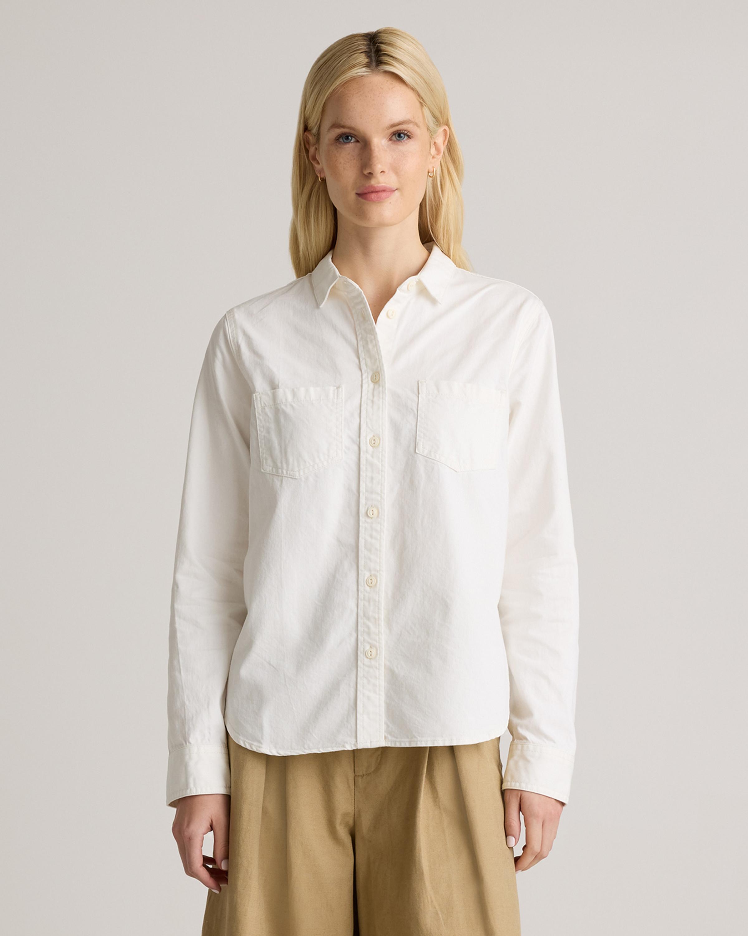 Distressed Denim Shirt | Quince