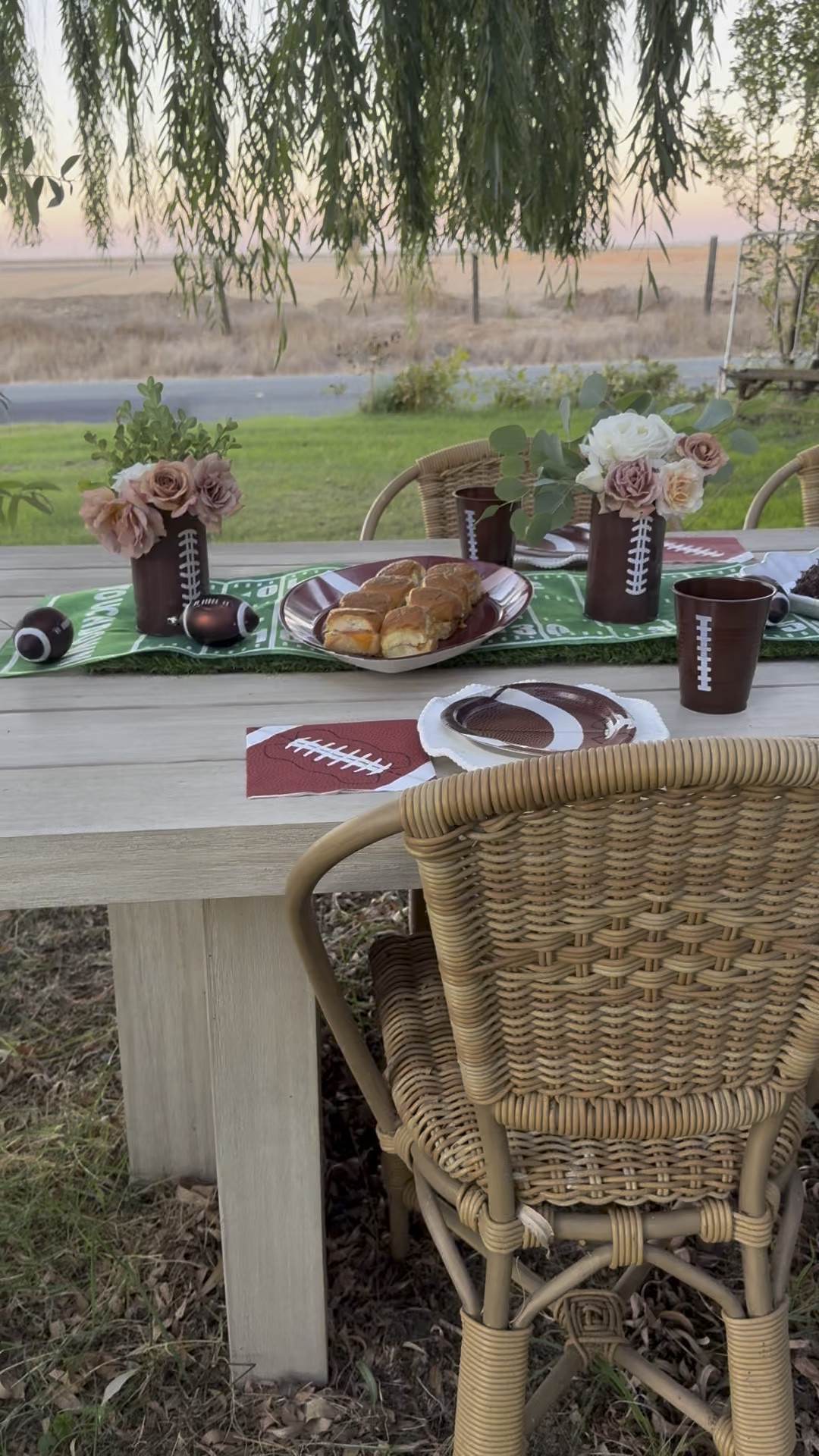 Super Bowl finds. Super Bowl LIX finds. Super Bowl Tablescape. Super Bowl table decor. Football table decor. 🏈 

#LTKHome #LTKSeasonal #LTKParties