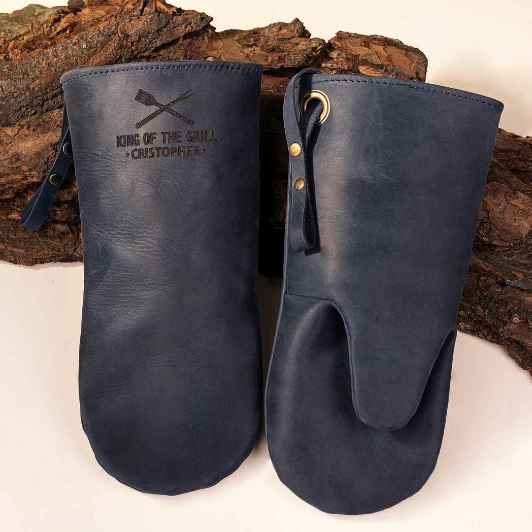 Leather gift for daddy, Personalized cooking grill mitts for Him, Cooking gift, Grill gift, Gift ... | Etsy (US)