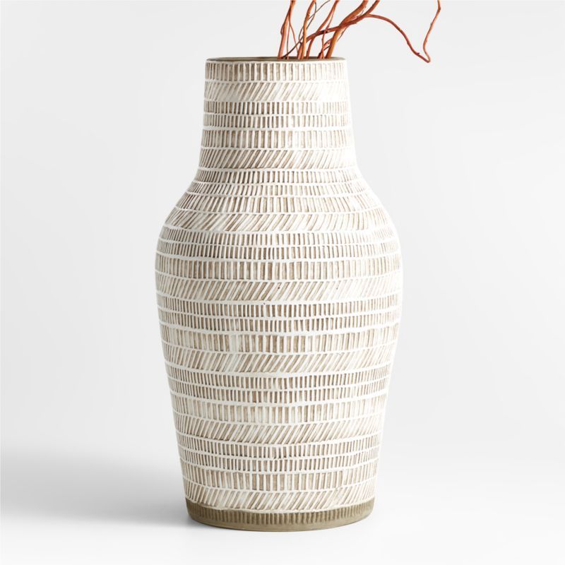 Lati Vase 20" + Reviews | Crate & Barrel | Crate & Barrel