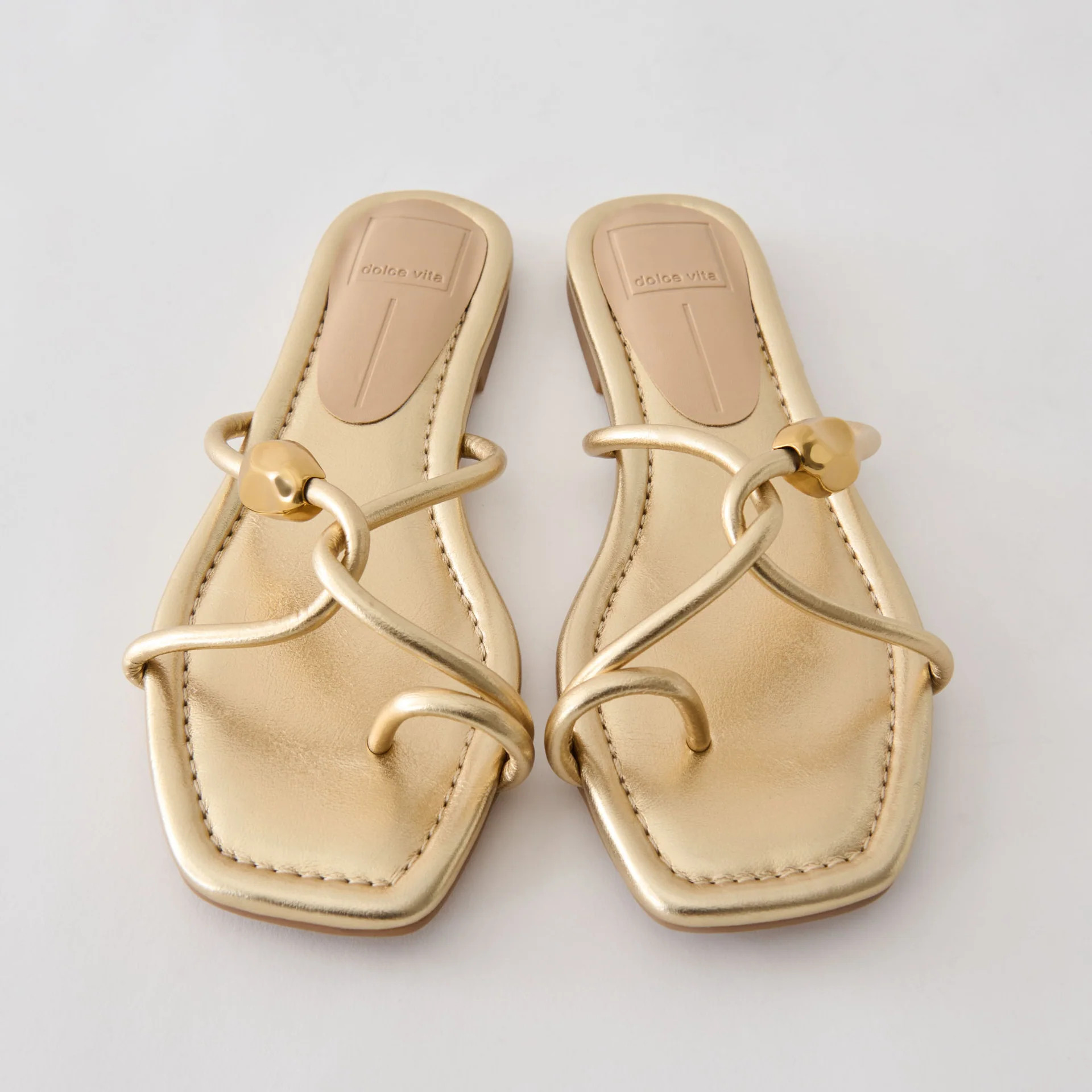 Louiz Sandals Gold Stella | DolceVita.com