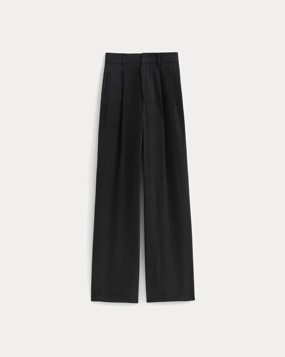 The Draper Pleated Pant in Buttersmooth | Navy | 32" Inseam | Everlane