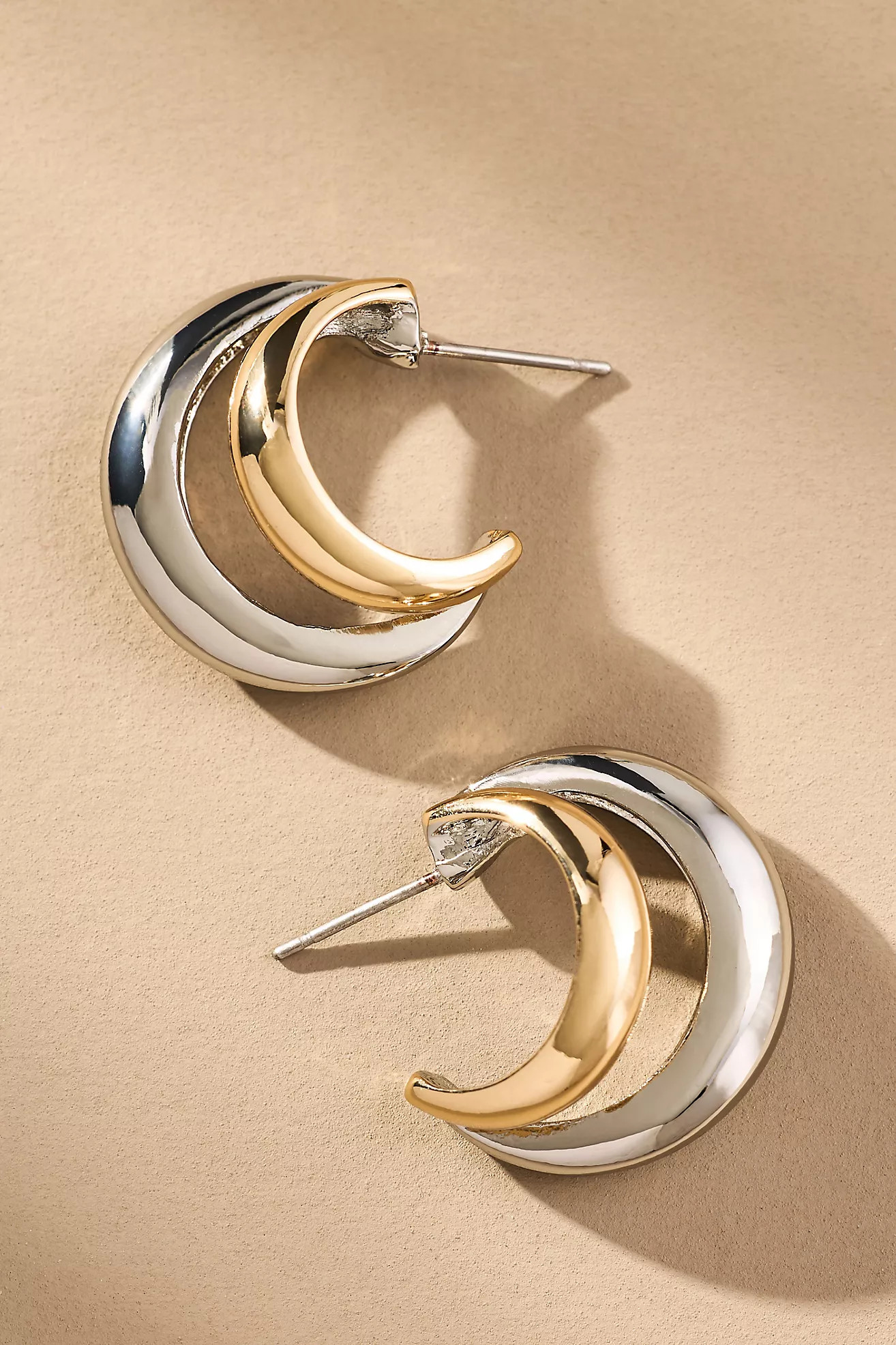 Metallic Hoop Earrings | Anthropologie (US)