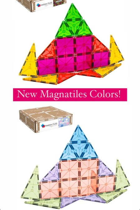 Four new colorways of
Magnatiles now available on Amazon! No matter how many times my kids play with them, they somehow never get sick of these! 

#LTKFamily #LTKSaleAlert #LTKKids