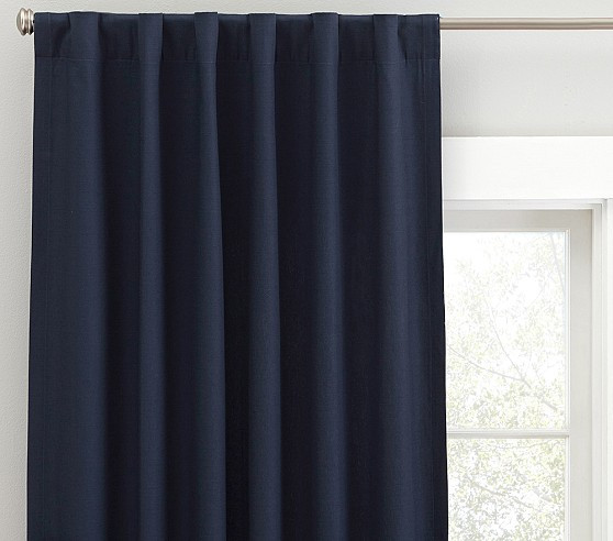 Quincy Cotton Canvas Blackout Curtain | Pottery Barn Kids