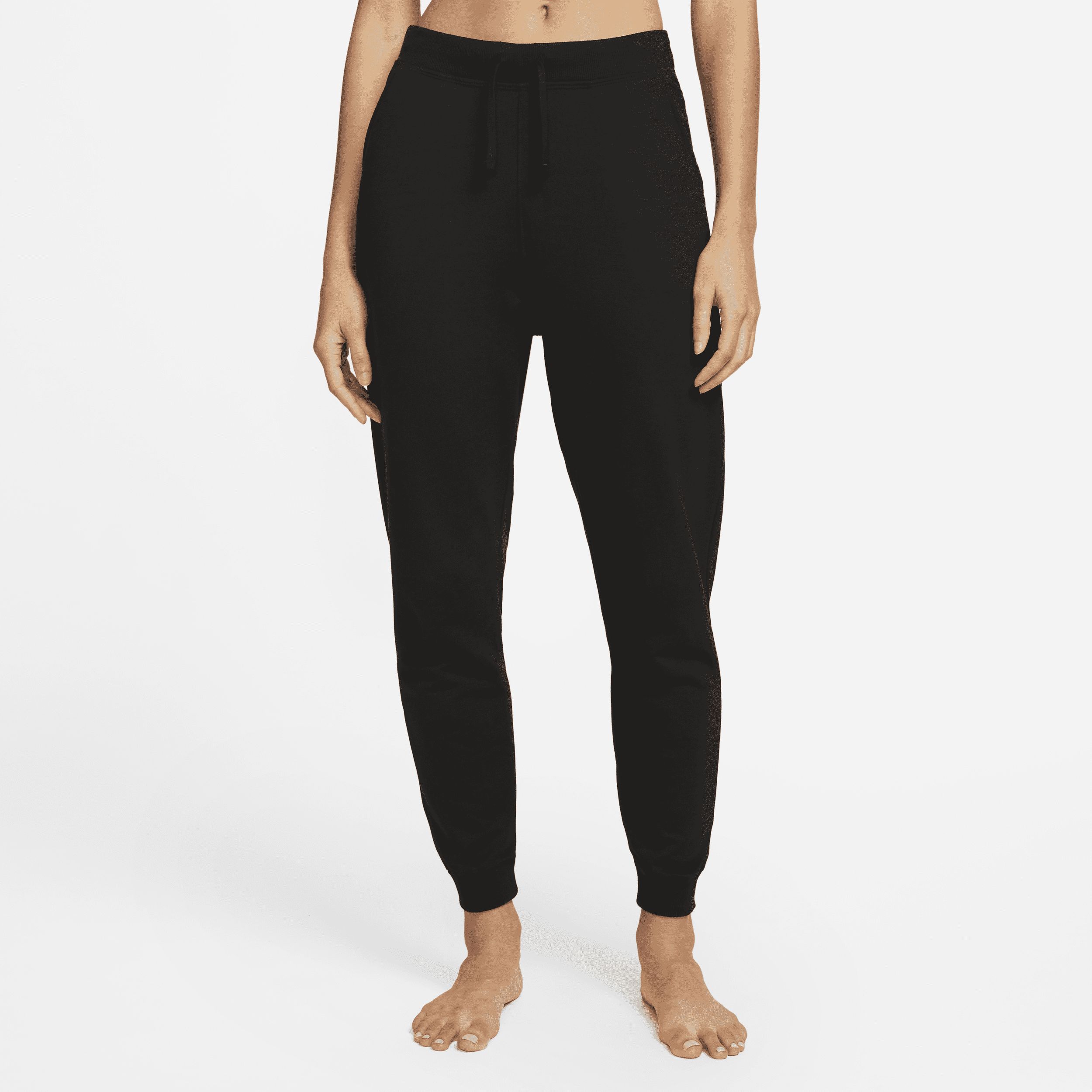 Women's Nike Yoga Luxe 7/8 Fleece Jogger Pants in Black, Size: XL | DN0936-010 | Nike (US)