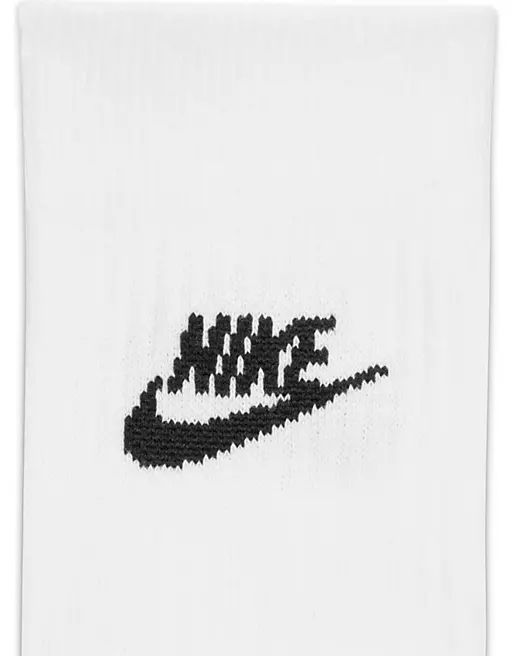 Nike Everyday Essential 3 pack socks in white | ASOS (Global)