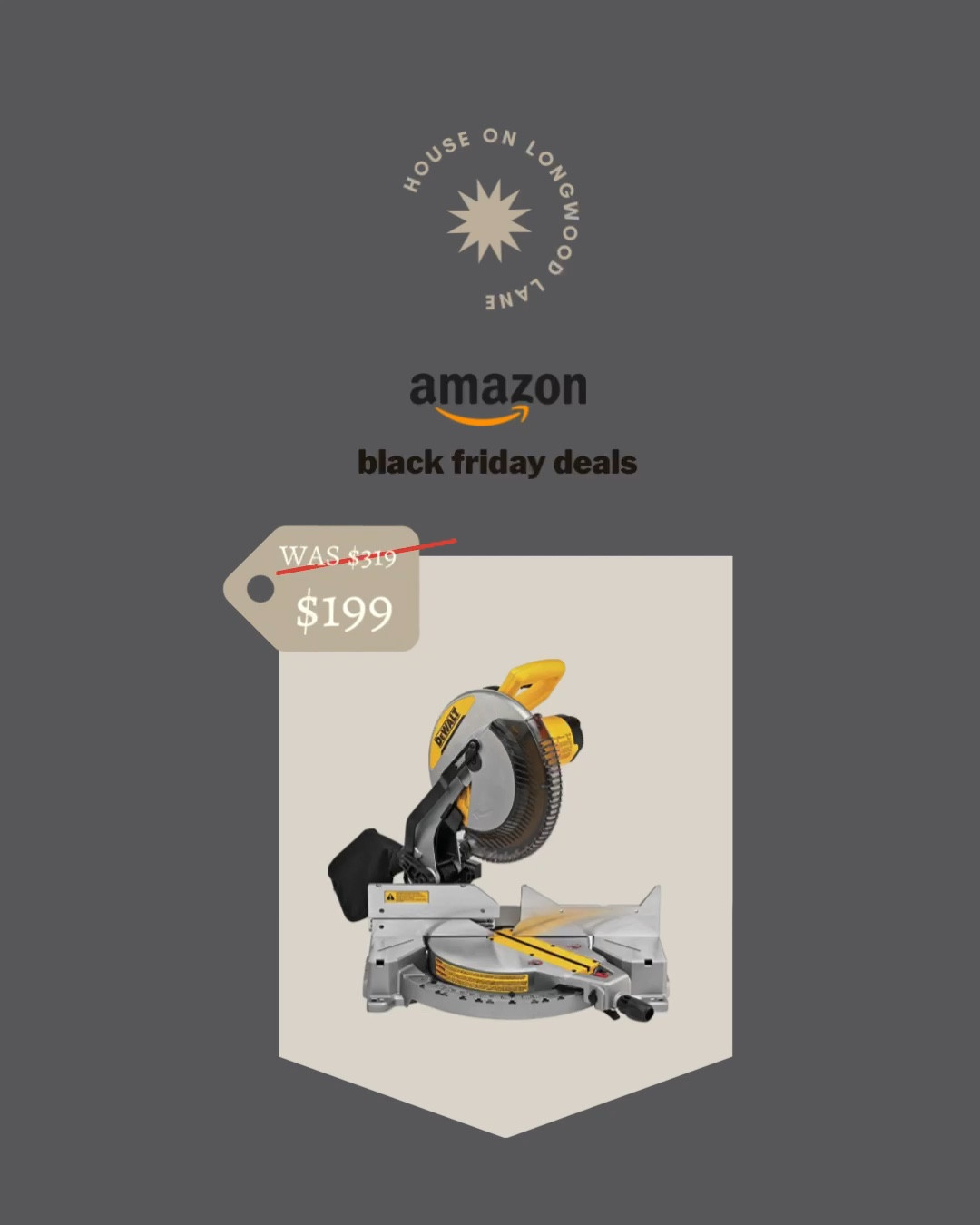 Our DEWALT 12-Inch Miter Saw is on sale for 38% OFF!! Amazon Black Friday deals end Friday night! 

#LTKhome #LTKsalealert #LTKHoliday