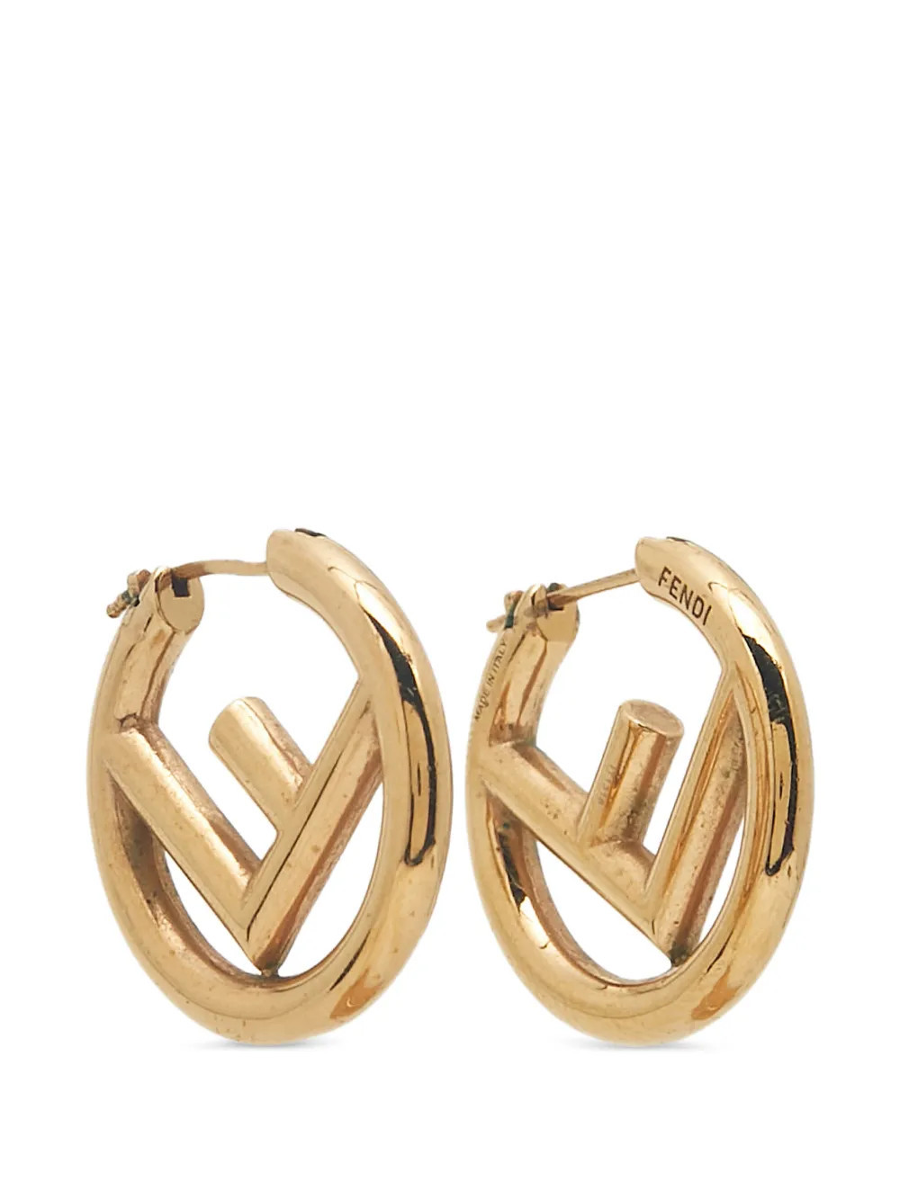 Fendi Pre-Owned F is Fendi hoop earrings - Gold | Farfetch Global