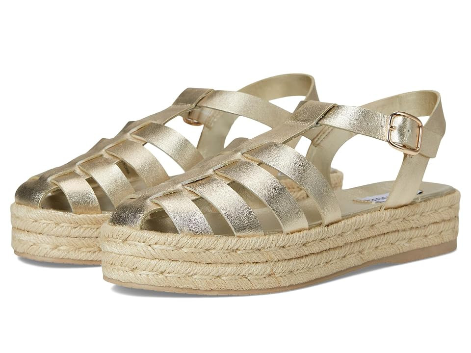 Steve Madden Marlin Women's Sandals Gold Leather : 8 M | Zappos