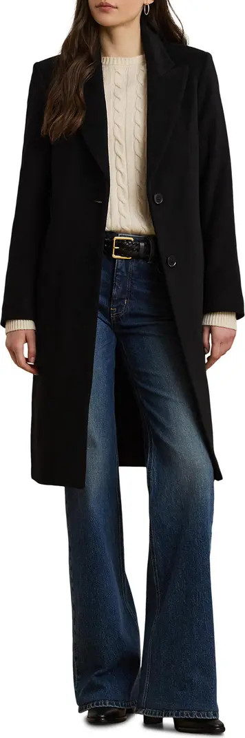 Lauren Ralph Lauren Wool Blend Reefer Coat | Nordstrom | Nordstrom