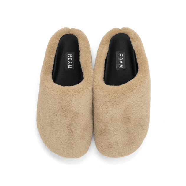 ROAM CLOUD CLOG BEIGE FAUX FUR | ROAM