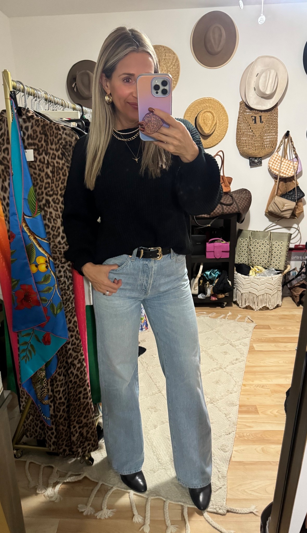 Attending my friend’s annual Brew n Stew party. It’s held outside so I wanted to be warm and cozy 👌 The belt and sweater are from Amazon and unpaired with my favorite jeans right now. Sized down in the jeans to a 27. ❄️�she's

#LTKFindsUnder50 #LTKFindsUnder100 #LTKSeasonal