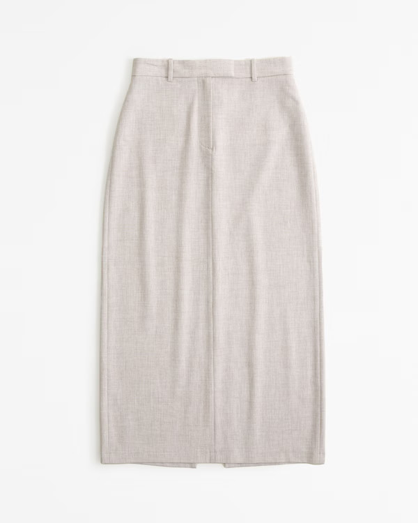 Women's Tailored Maxi Skirt | Women's Bottoms | Abercrombie.com | Abercrombie & Fitch (US)