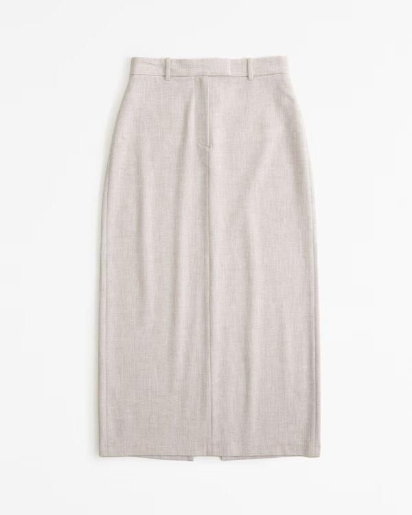 Tailored Maxi Skirt | Abercrombie & Fitch (US)