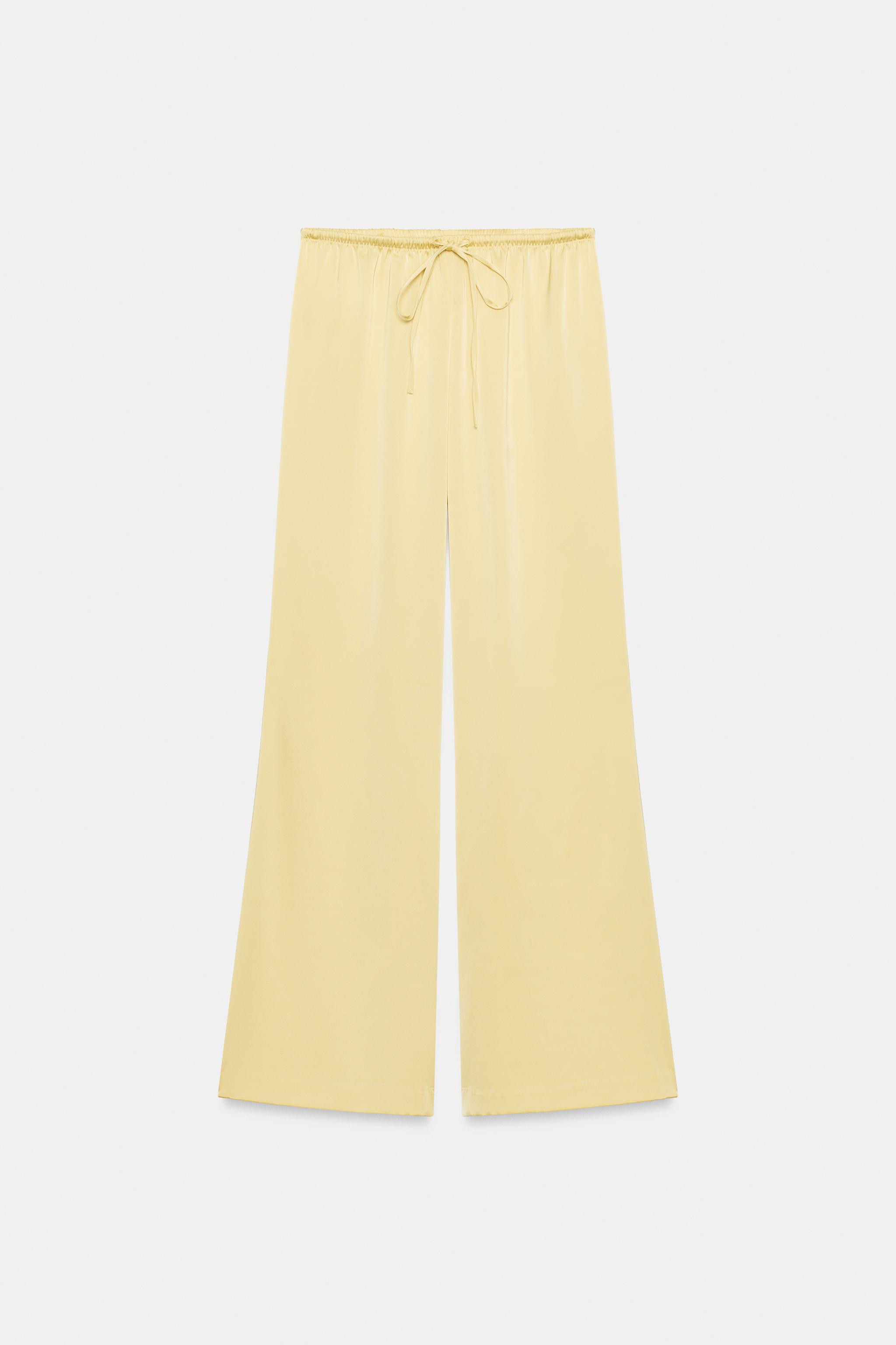 DRAWSTRING SATIN PANTS | Zara US