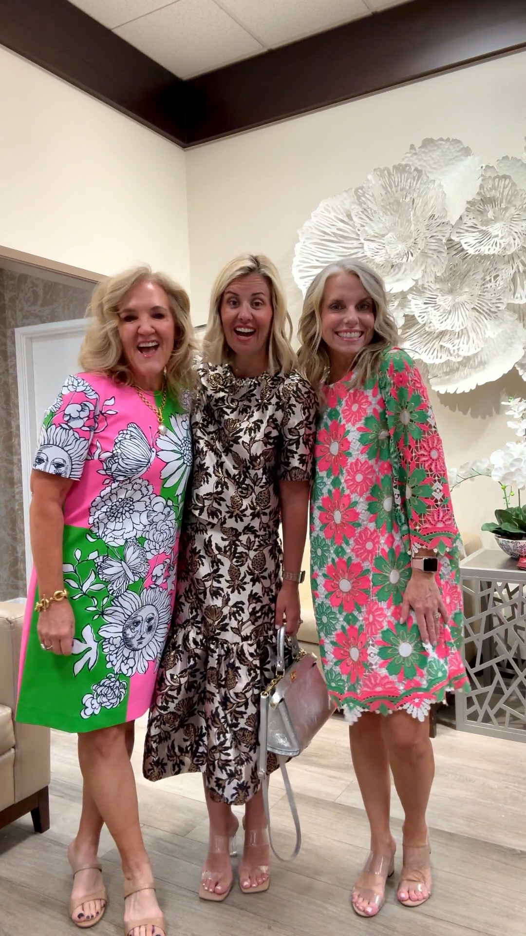 Lilly Pulitzer! 
Wearing a 10 in this knit dress. I sized up one and it gave me a little extra length
The skirt set in the middle is actually sold out. I did find the top available at another store. Linking several Lilly Pulitzer finds for your spring vacations.

Resortwear 

#LTKTravel #LTKPetite #LTKOver40