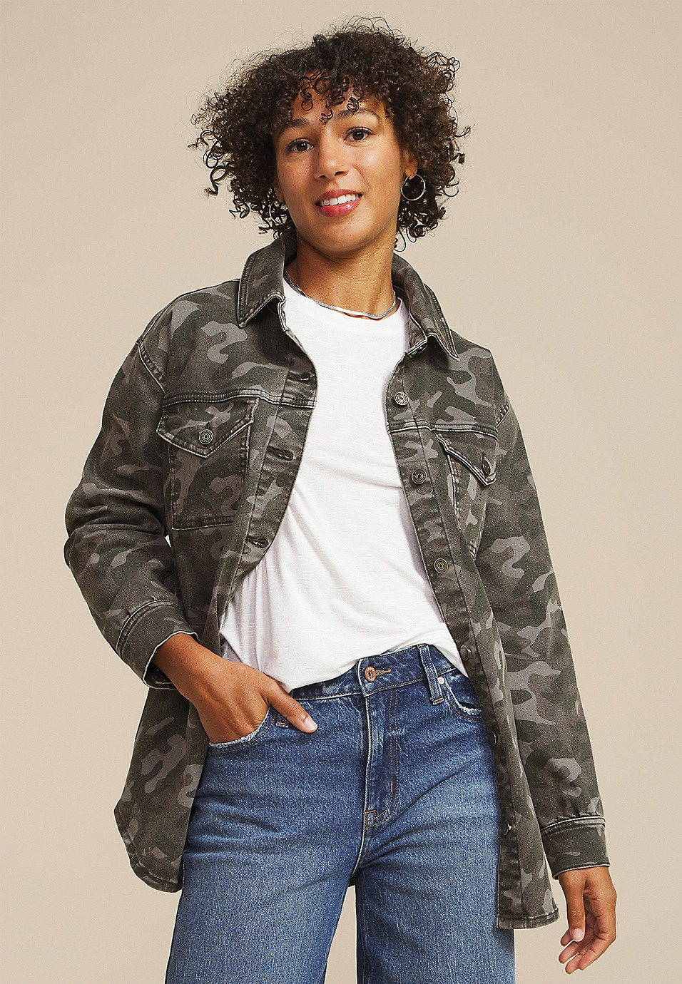 Camo Shacket | Maurices