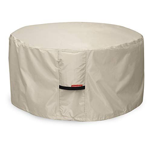 Porch Shield Fire Pit Cover - Waterproof 600D Heavy Duty Round Patio Fire Bowl Cover Beige - 36 inch | Amazon (US)