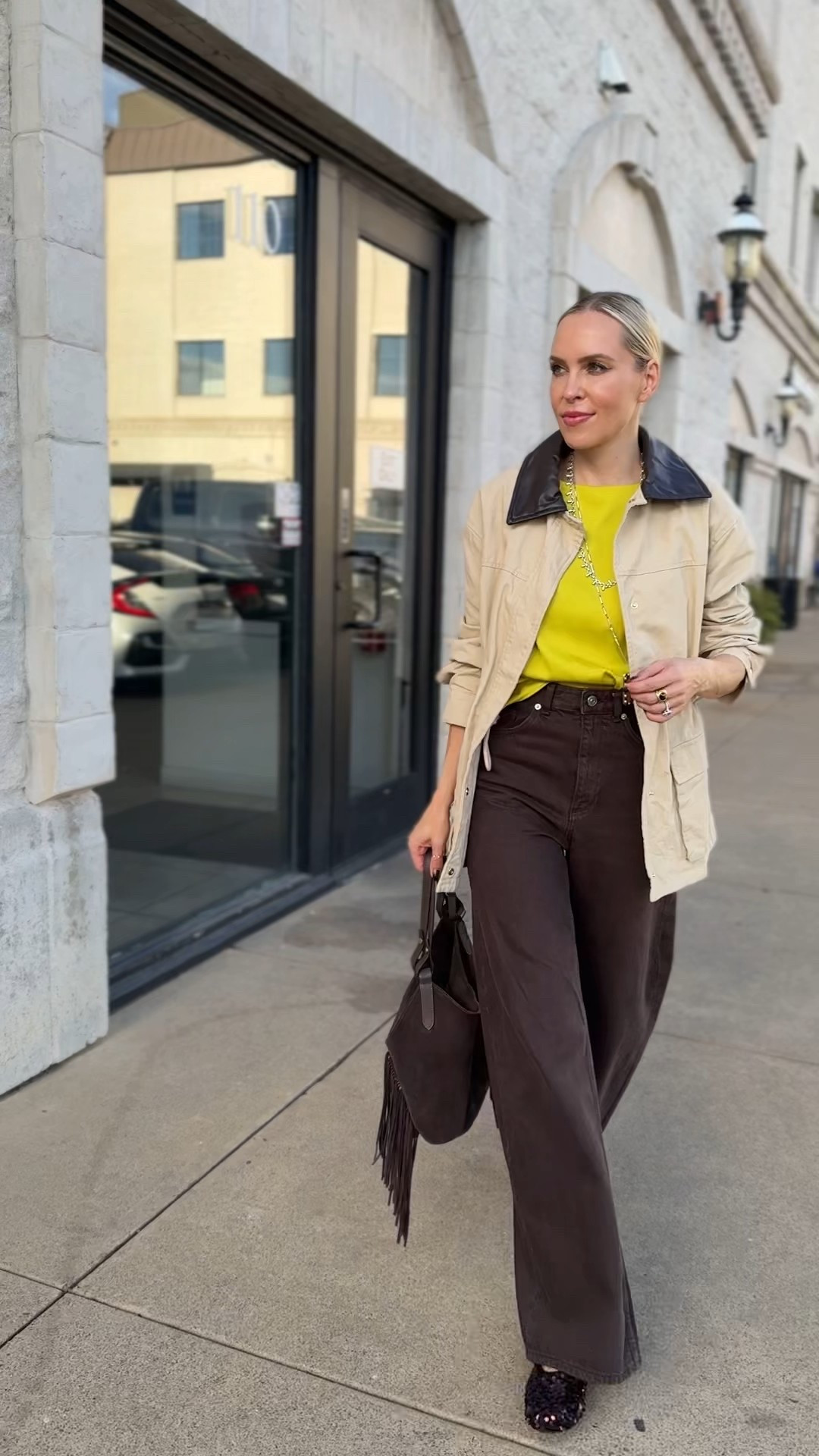 Chocolate + a POP of color for fall!

#LTKOver40 #LTKSeasonal #LTKStyleTip