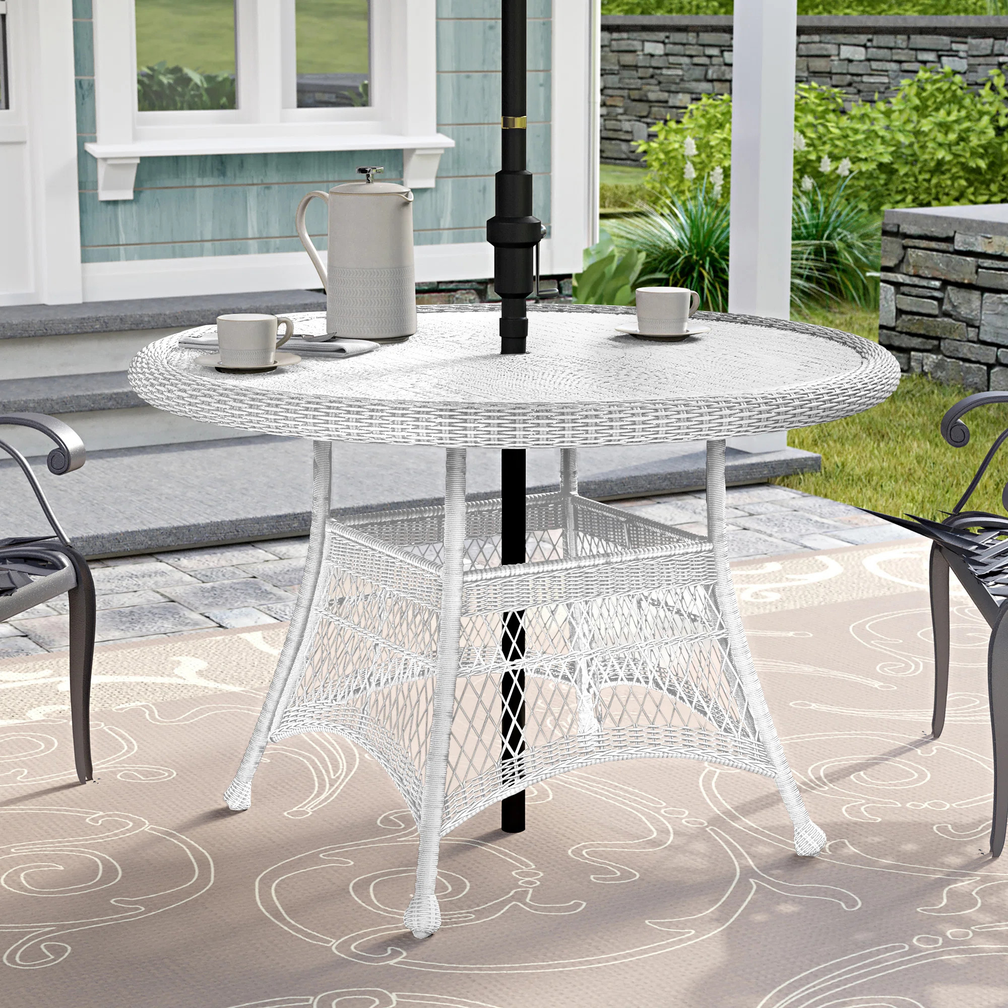 Charlton Home® Starcher Wicker Dining Table & Reviews | Wayfair | Wayfair North America