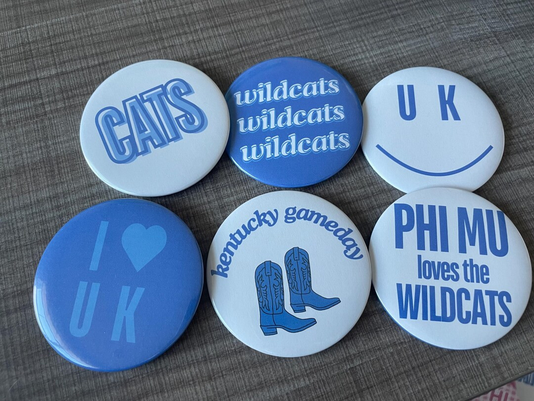 University of Kentucky College Gameday Buttons Tailgate Pins 3 Inch Gameday Badge Custom College ... | Etsy (US)