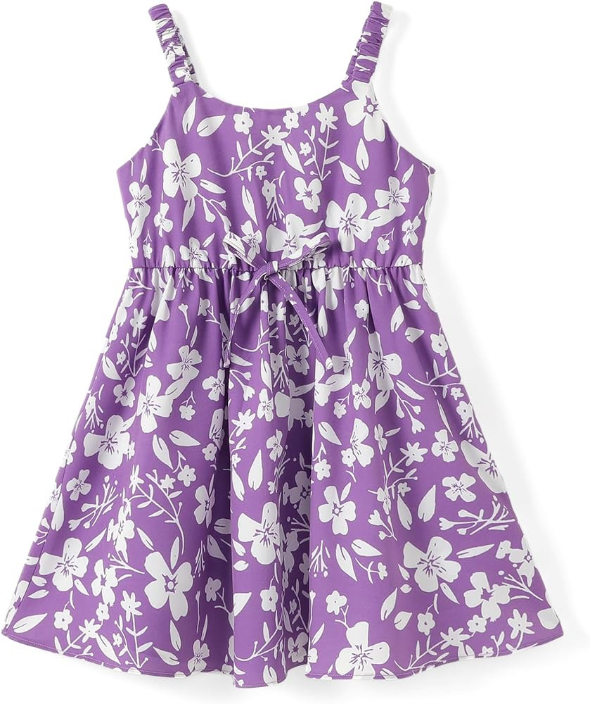 PATPAT Toddler Kids Girls Summer Dress Sling Dress Floral Casual Dress Sleeveless Hawaiian Sundre... | Amazon (US)