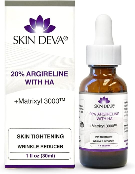 SKIN DEVA 20% Argireline Serum with Matrixyl 3000 Pure Hyaluronic Acid Serum For Face Deep Wrinkl... | Amazon (US)