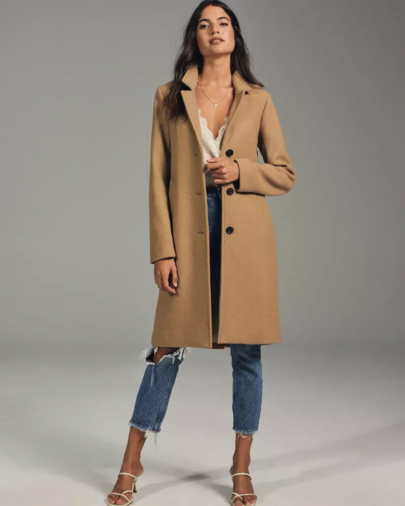Wool-Blend Dad Coat | Abercrombie & Fitch US & UK